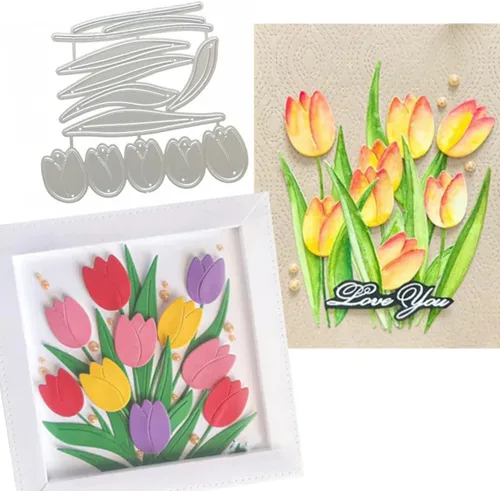 Miniatura 23 de Plantillas de corte de metal, plantillas para bordado, herramientas para álbumes de recortes, flores, encaje, marco, manualidades, plantilla