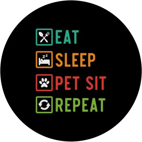 Miniatura 3 de Cuidado de mascotas Amante de Mascotas Paseando Perros Cuidador de Mascotas PopSockets Estándar PopGrip