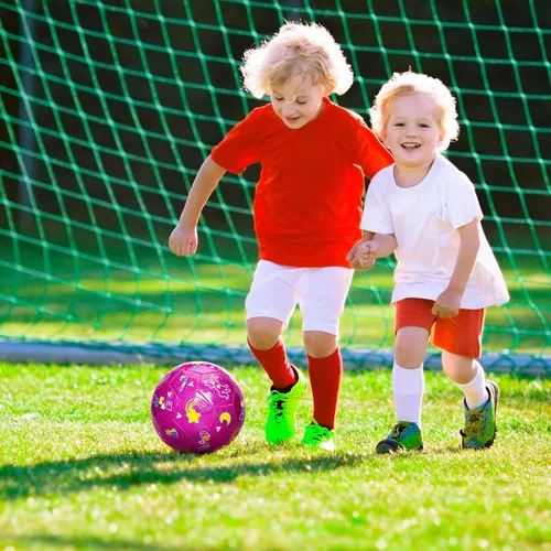 Miniatura 7 de ZOOJOY Pelota de fútbol tamaño 3 para niñas, pelota de fútbol rosa de unicornio para niños, regalo para niños pequeños con bomba, juguetes de juego