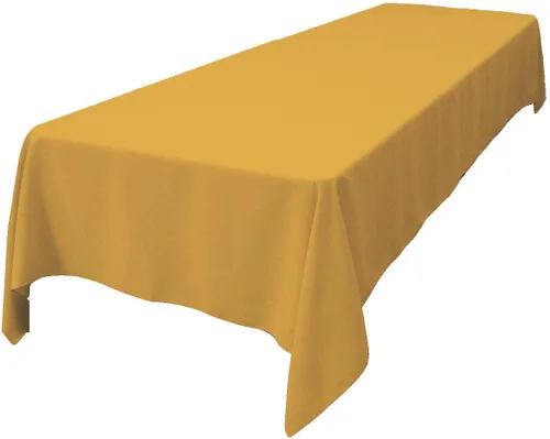 Miniatura 68 de LA Linen Mantel rectangular lavable de popelín de poliéster, resistente a las manchas y a las arrugas, cubierta de mesa 60x84, mantel de tela