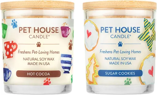 Miniatura 18 de One Fur All, Pet House - Vela 100 % cera de soja, eliminador de olores de mascotas para el hogar, velas aromáticas, no tóxicas y ecológicas