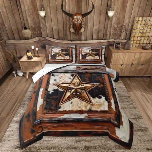 Miniatura 44 de Feelyou Juego de ropa de cama de vaca de las Highland para niños, edredón de ganado con girasol para niñas, adolescentes, juego de edredón