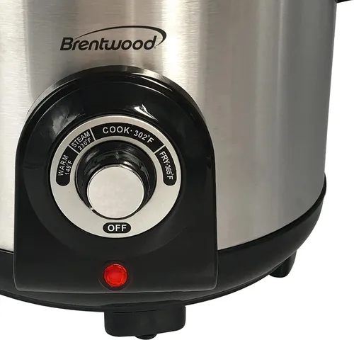 Miniatura 4 de Brentwood Freidora eléctrica y multicocina, 5.2 cuartos de galón, acero inoxidable