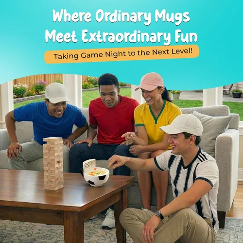 Miniatura 6 de MAX'IS Creations Taza de fútbol con portería, para Navidad, entrenador de fútbol, hombre, mamá de fútbol, niños y niñas de 8 a 14 años, taza
