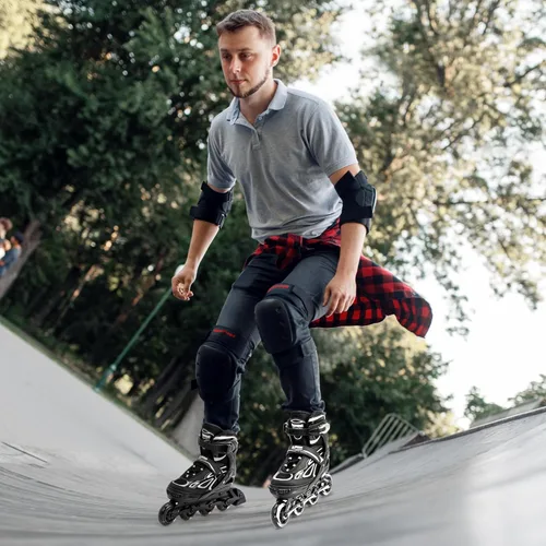 Miniatura 6 de 2PM SPORTS Vinal - Patines en línea ajustables intermitentes para niñas, todas las ruedas se iluminan, divertidos patines iluminadores para niños