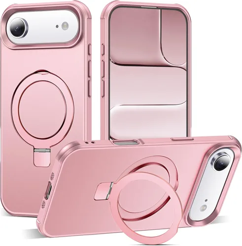 Miniatura 153 de SKYLMW – Funda compatible con iPhone 12 Pro Max y iPhone 13 Pro Max con soporte magnético invisible tipo anillo, fundas translúcidas para teléfonos