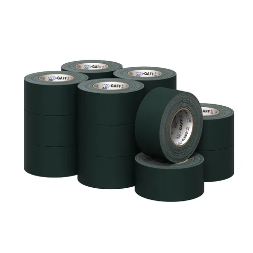 Miniatura 41 de Cinta Pro Gaff Gaffers de 1 pulgada de longitud de 55 yardas de longitud, color azul eléctrico mate. Cinta de alta resistencia de alta calidad