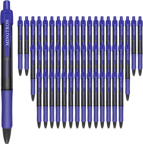 Miniatura 9 de Bolígrafos de gel, paquete de 50 bolígrafos negros de punta fina, sin manchas de tinta para mano izquierda, bolígrafos de clic a granel, bolígrafos