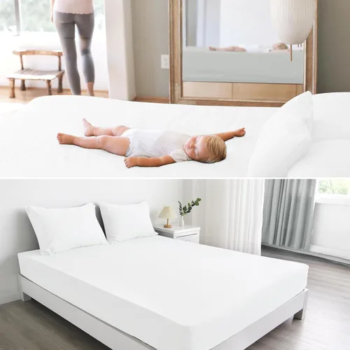 Miniatura 8 de Sábana bajera individual solo, sábanas de cama individuales de tamaño individual súper suaves y acogedoras para niños con bolsillo profundo de hasta