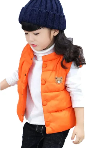 Miniatura 3 de LANBAOSI Chaleco de invierno lindo de cuello alto para bebés y niñas y niños