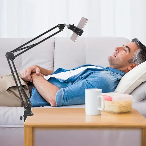Miniatura 3 de Acouto Soporte de agarre flexible para teléfonos inteligentes, ajustable, rotación 360, espuma antideslizante