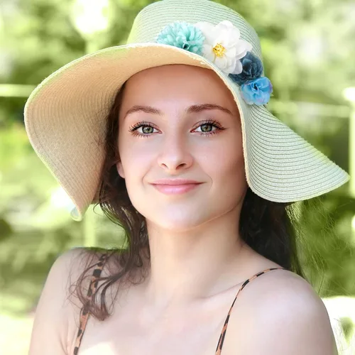 Miniatura 4 de BBTO 21 piezas pinzas para el pelo con diseño de flores, pasadores para el cabello con rosas, diademas para mujer, accesorios de flores, estilo Azul