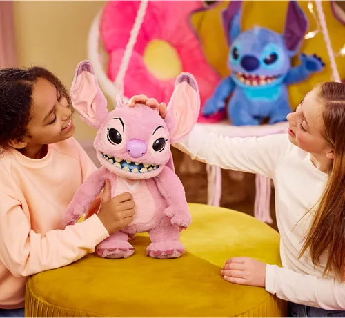 Miniatura 11 de Wow! Stuff Disney Angel Puppetronic de RealFX ¡Se ve, siente y suena real! Lilo & Stitch de Disney Más de 100 acciones y sonidos 18 pulgadas