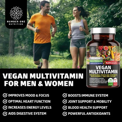 Miniatura 3 de N1N - Multivitamínico a base de plantas prémium [42 ingredientes potentes] Multivitaminas diarias para hombres y mujeres con verduras y frutas
