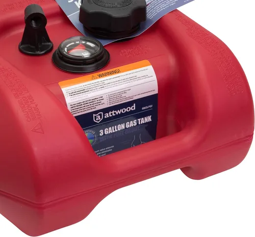 Miniatura 3 de Attwood 8803LP2 Tanque de combustible portátil de 3 galones con certificación EPA y CARB