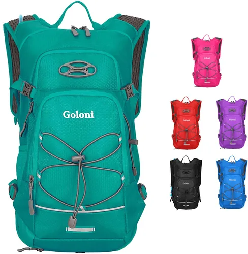 Miniatura 9 de Mochila de hidratación, mochila de senderismo ligera con vejiga de agua de 2 L, mochila de agua para ciclismo, correr, festival
