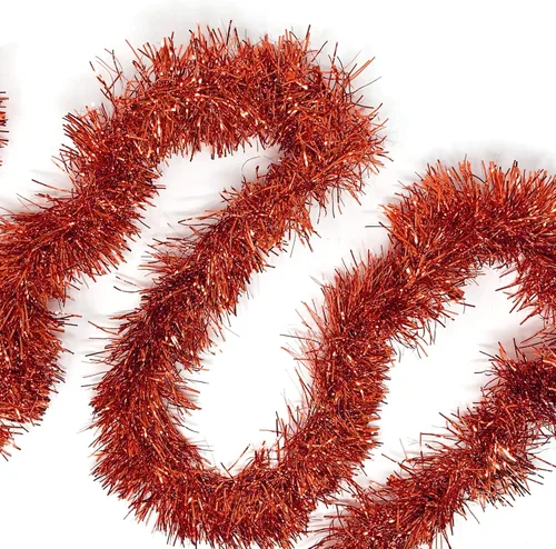 Miniatura 12 de Allgala Guirnalda de oropel negro, guirnalda de oropel metálica de 50 pies para árbol de Navidad, decoración para árbol festivo, barandilla