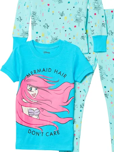 Miniatura 2 de Spotted Zebra Disney Marvel Star Wars Frozen Conjunto de pijama de algodón ajustado para niñas y niños pequeños