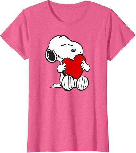 Miniatura 22 de Peanuts Camiseta de San Valentín Snoopy Hugging Heart, Negro