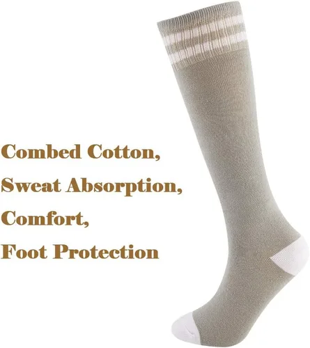 Miniatura 2 de Calcetines altos hasta la rodilla para niños, calcetines de fútbol de algodón para niños, niñas, niños pequeños