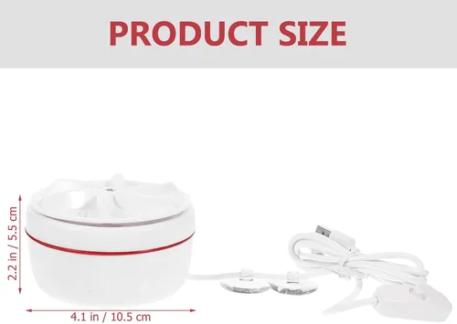 Miniatura 3 de Balacoo Mini lavadora portátil con turbina alimentada por USB, para viajes, viajes de negocios, uso en apartamentos, pequeña lavadora de ropa ligera