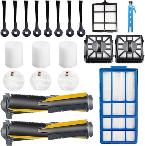 Piezas de repuesto para Shark IQ R101AE RV1001AE IQ R101 RV1001 RV1005AE RV1010AE RV1012AE RV2001AE Robot Aspirador, Kit de accesorios Cepillo F