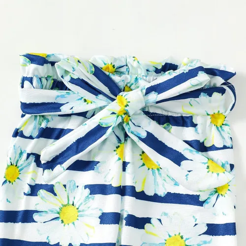 Miniatura 54 de Kucnuzki Conjunto de ropa para bebé niña pequeña, camisa de manga con volantes, pantalón floral, ropa de otoño e invierno para niña