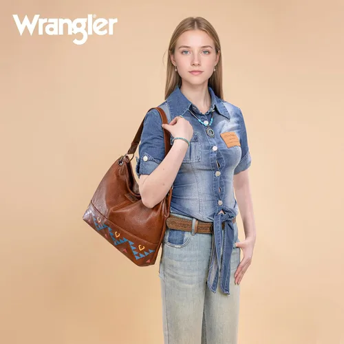 Miniatura 140 de Wrangler Hobo - Bolsas para mujer de cuero vegano con asa superior, bolsos de hombro y bolsos