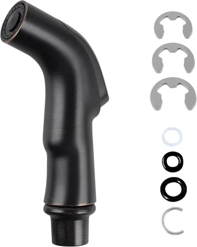 Miniatura 15 de Cabezal rociador lateral universal para fregadero de cocina, accesorio de rociador de fregadero de repuesto compatible con Delta, Moen, Kohler, Cromo