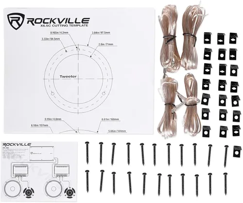 Miniatura 9 de Rockville X6.5C 6.5 "altavoces de audio para automóvil de competencia, 1000 W, CEA, tweeters de titanio, crossovers de audiófilo, bala de aluminio