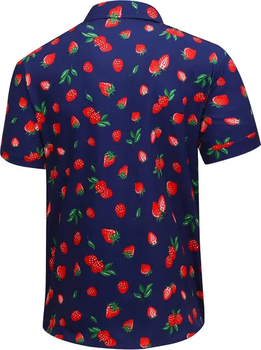 Miniatura 3 de SheLucki - Camisa hawaiana para hombre, unisex, de manga corta, con botones, para la playa y el verano, ropa casual estampada con sombra de palmas