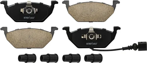 Miniatura 9 de Detroit Axle - Kit de freno delantero para Volkswagen Golf Jetta City Beetle Rotores de freno de disco de repuesto pastillas de freno de cerámica