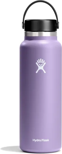 Miniatura 38 de Hydro Flask - Botella de agua de acero inoxidable aislada - Boca ancha con tapa flexible, sin derrame, a prueba de fugas y recargable de 40 oz Negro
