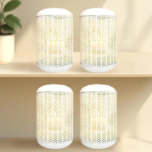 Miniatura 6 de Decozen Farol colgante para velas – Portavelas decorativo pequeño de metal negro para decoración del hogar, patio, comedor, sala de estar