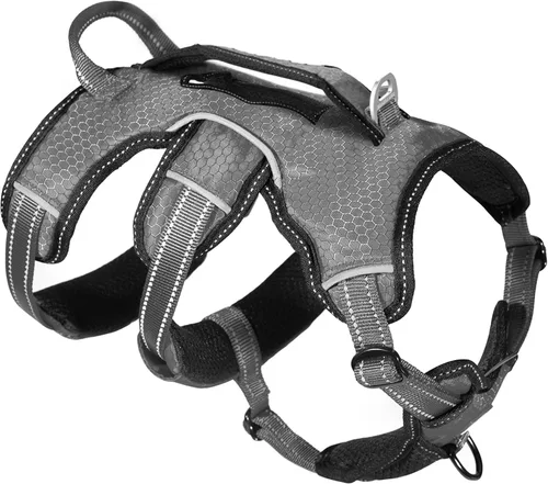 Miniatura 8 de Tuff Pupper Arnés para perro sin escape a prueba de escape, arnés ajustable de 5 puntos para perros, arneses acolchados para perros, arneses