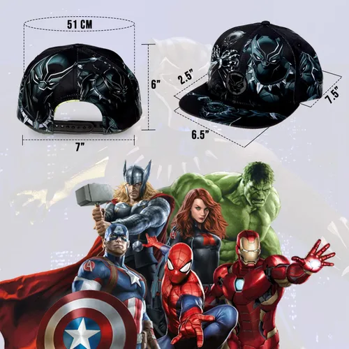 Miniatura 3 de Marvel Gorra de béisbol de los Vengadores, talla única, sombrero cómodo, regalo de los Vengadores para hombres, mercancía para hombre