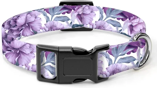 Miniatura 7 de Collar de perro, lindo collar de perro para perros pequeños, medianos y grandes, collares suaves personalizados ajustables para mascotas con hebilla