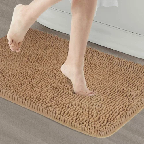 Miniatura 28 de Alfombras de baño Secura, 47 x 28 pulgadas, extra suaves y gruesas, alfombra de baño absorbente de agua, lavable a máquina, alfombras de baño Azul