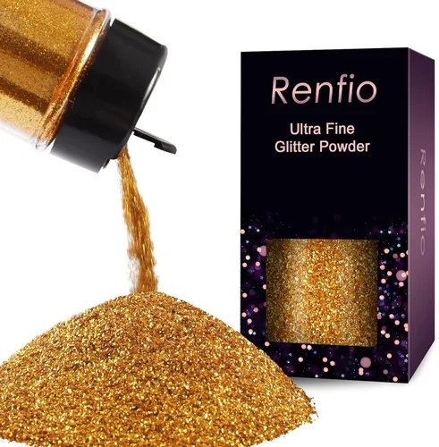 Miniatura 7 de Renfio Polvo de purpurina ultra fina de ópalo con purpurina metálica de 1.75 onzas (1.76 oz), copos de PET para manualidades, lentejuelas de 1/128