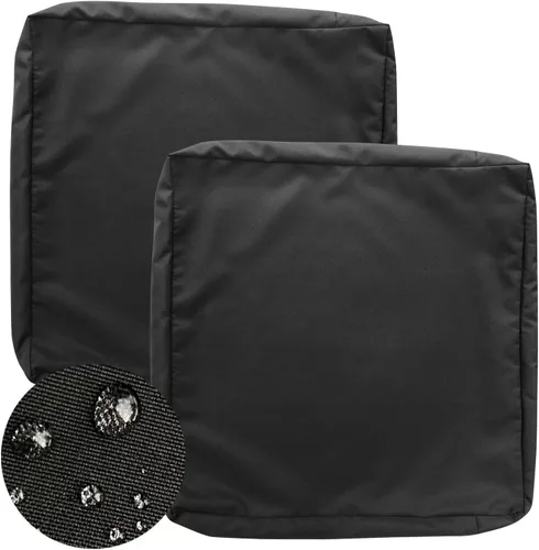 Miniatura 15 de GUEGLSA Fundas de cojín de repuesto para exteriores de 24x24x5 pulgadas, fundas impermeables para asientos de patio, fundas para cojines de silla