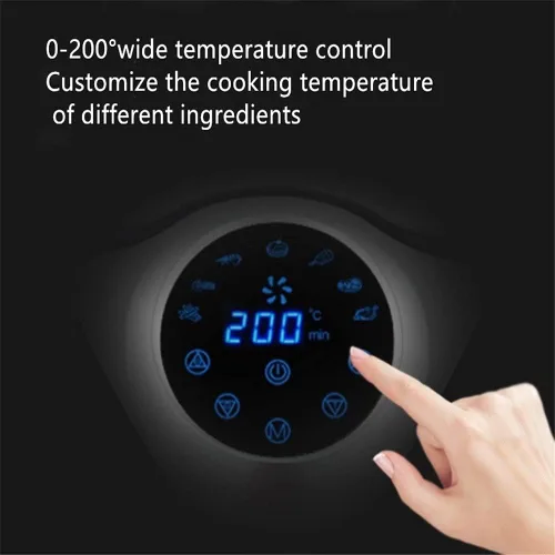 Miniatura 5 de Freidora de aire sin humos Máquina automática de papas fritas de alta capacidad para el hogar multifunción