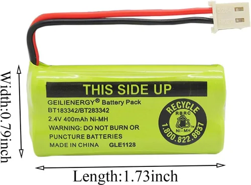 Miniatura 2 de BT-183342 BT-283342 BT-166342 BT-266342 BT-162342 BT-262342 Batería compatible con VTech CS6114 CS6419 CS6719 AT&T EL52300 CL80111 Teléfono