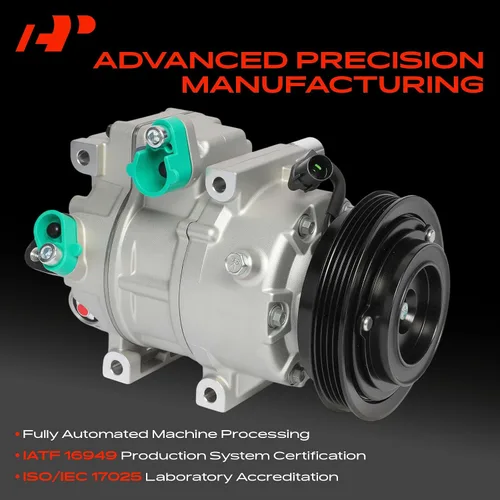 Miniatura 3 de A-Premium Compresor de A/C con embrague compatible con Hyundai Elantra 2.0L 2007-2012, viene con compresor VS16, no VS16N / VS16M