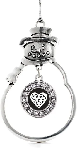 Miniatura 108 de Inspired Silver - Roller Queen - Adorno de Navidad plateado - Adorno circular para árbol de Navidad con circonita cúbica - Decoración colgante