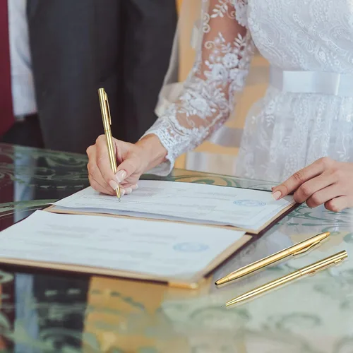 Miniatura 6 de Fuutreo Paquete de 12 Bolígrafos Dorados para Boda a Granel Bolígrafos de Metal Dorado Delgados Retráctiles con Tinta Negra Mini Cónicos