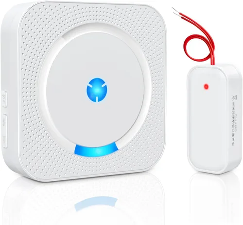 Extensor de timbre inalámbrico con receptor para timbre con cable existente, convertir timbre con cable en timbre de puerta inalámbrico, rango de