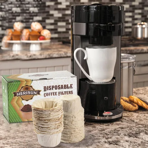 Miniatura 6 de 100 filtros de café desechables K Cup, papel de filtro de café para cafeteras Keurig de una sola porción 1.0 y 2.0, uso con cápsulas K Cup