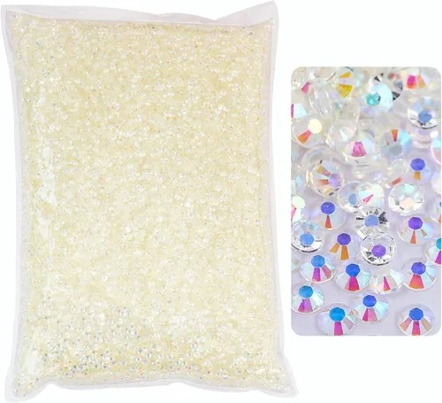 Miniatura 27 de 50000 piezas de diamantes de imitación con parte posterior plana, resina sin termoadhesión, gran cantidad al por mayor para manualidades, bricolaje