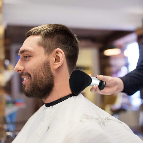Miniatura 2 de Patelai 3 piezas de cepillo de peluquero para cortar y limpiar el cabello, plumero de cuello grande con mango de plástico para barrer el cabello