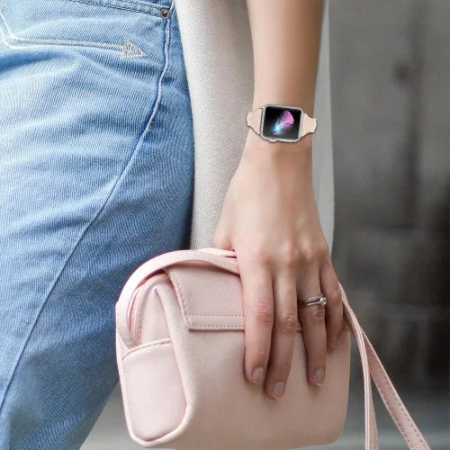 Miniatura 5 de Correa de repuesto compatible con Apple Watch de 1.49, 1.57, 1.65 o 1.73 pulgadas o iWatch Series 6, SE, Series 5, Series 4,Series 3,Series 2,Series